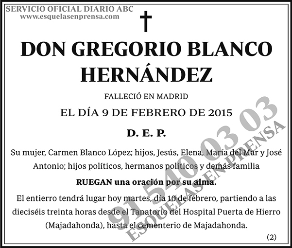 Gregorio Blanco Hernández